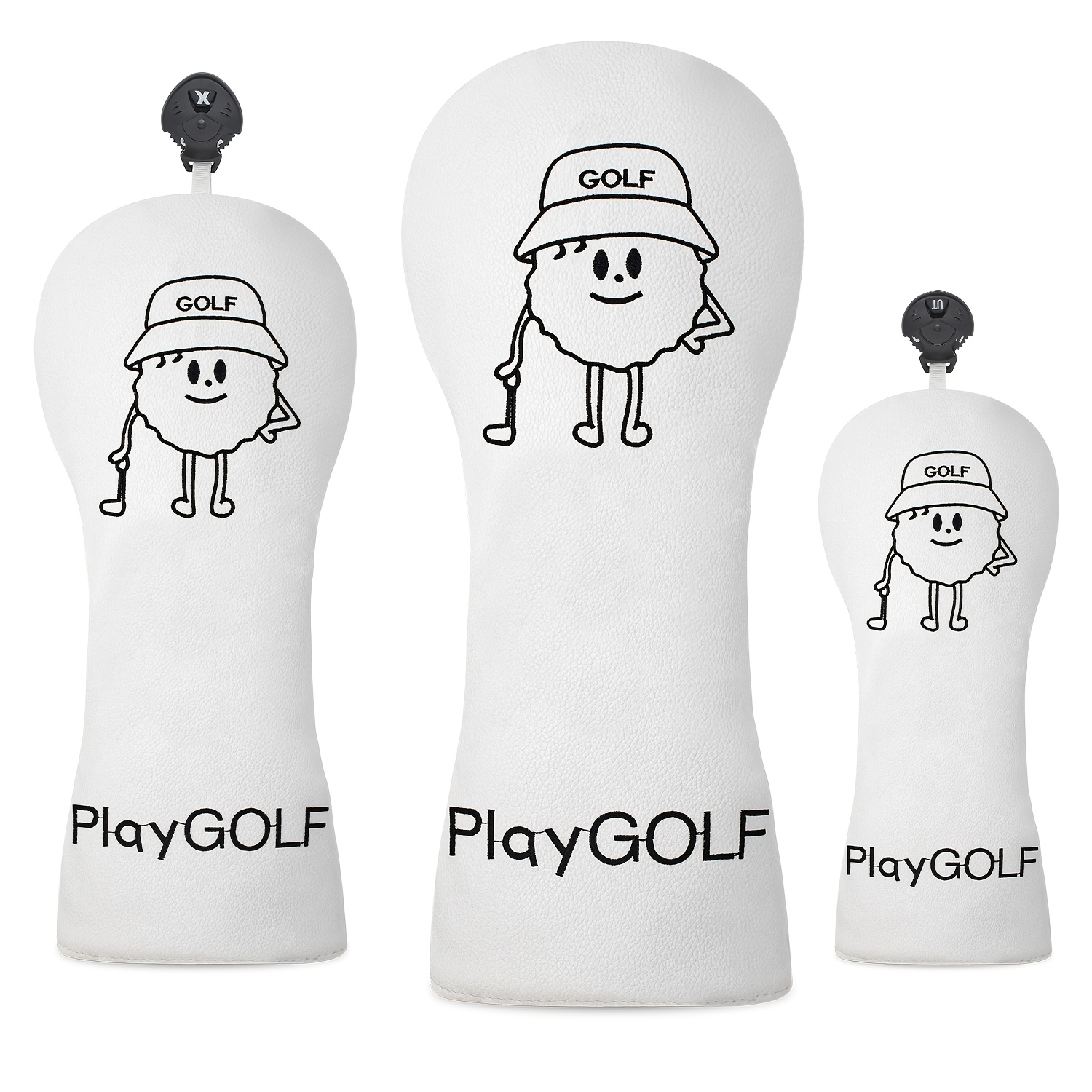 Golf Driver - أغطية مضارب الجولف بتصميم شخصية عادية