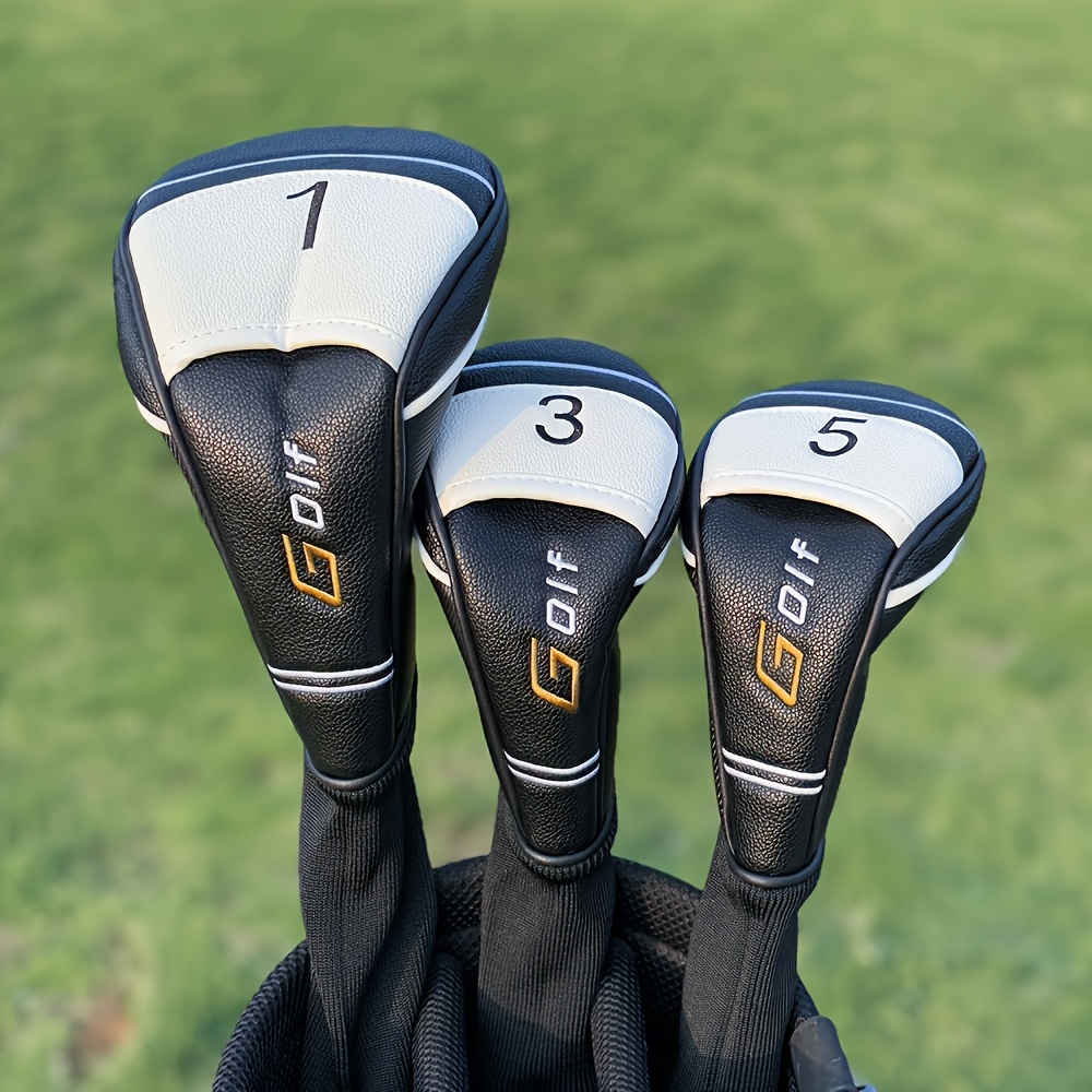 Golf Driver - غطاء رأس مضرب الجولف (قطعة واحدة/3