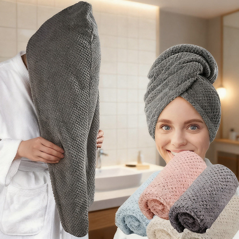 Golf Towel - منشفة شعر جاف للنساء (غطاء شعر
