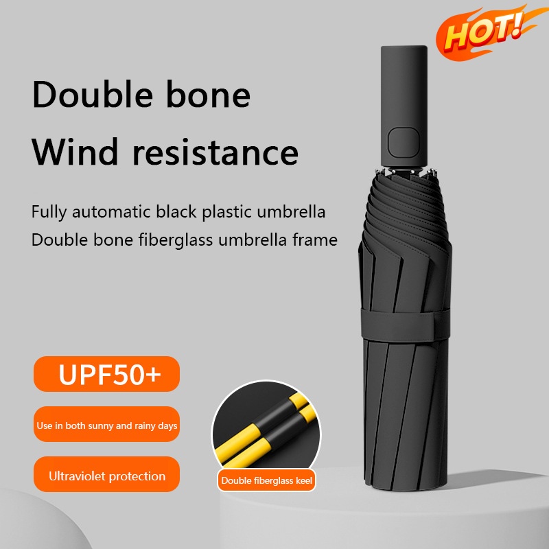 Golf Umbrella Large - مظلة أوتوماتيكية 24 عظمة بلون واحد